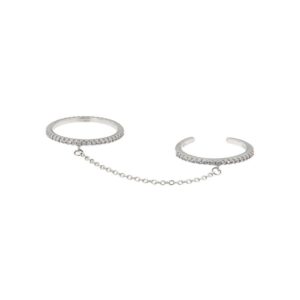Doppelter 925er Silberring