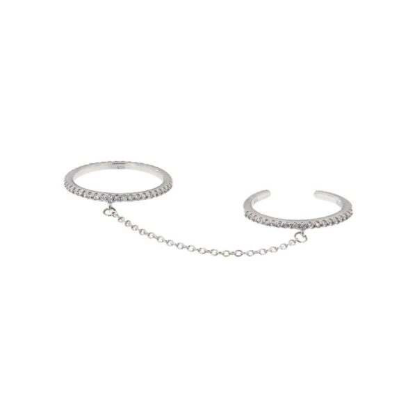 Doppelter 925er Silberring